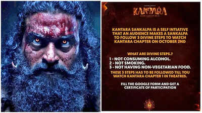 'Kantara: Chapter 1': Rishab Shetty debunks and FINALLY ADDRESSES the 'no non-veg, no alcohol' guidelines poster; says, 'When it comes to food…'