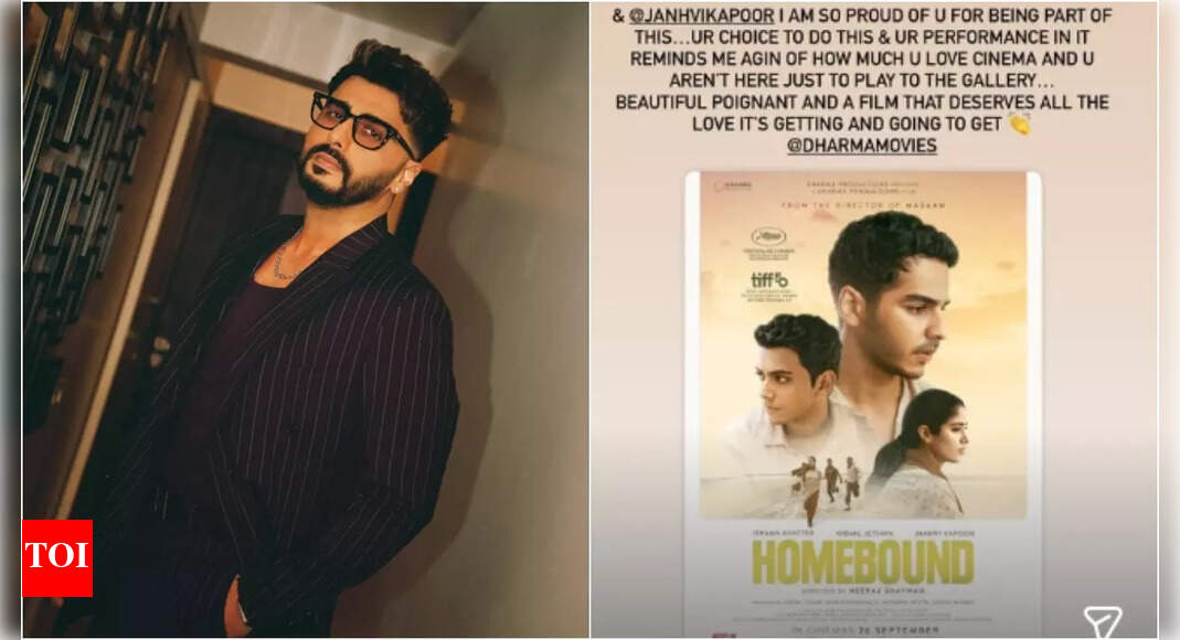 Arjun Kapoor congratulates sister Janhvi for Homebound: 'U aren't here just to play to the gallery'