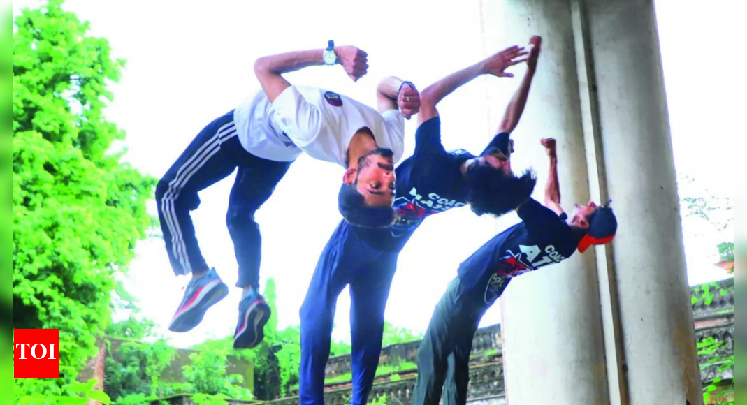 <div>Rampur's parkour pioneers turn ruins into launchpads</div>