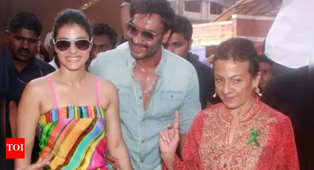<div>Ajay's adorable wish for Tanuja, netizens joke, 'Kajol wrote?'</div>