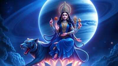 Embrace the Power of Royal Blue on Navratri: Honoring Goddess Chandraghanta and Jupiter's Wisdom