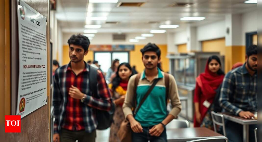 Note calls for 'no non-veg food' at SAU mess during Navratri; students object