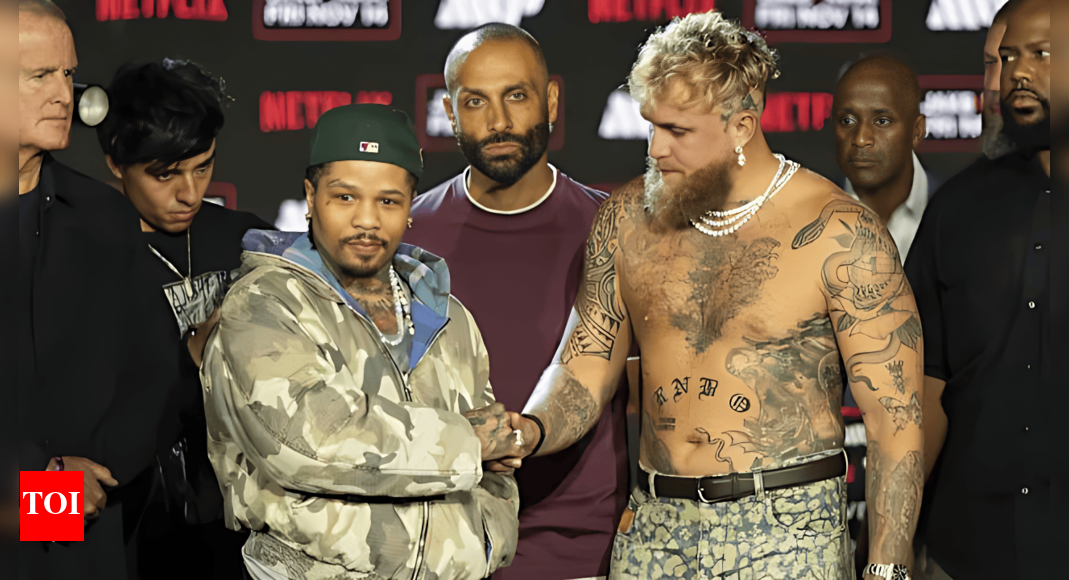 Jake Paul posts controversial AI kissing video with Gervonta Davis, fans warn Davis could cancel the fight | International Sports News - The Times of India
