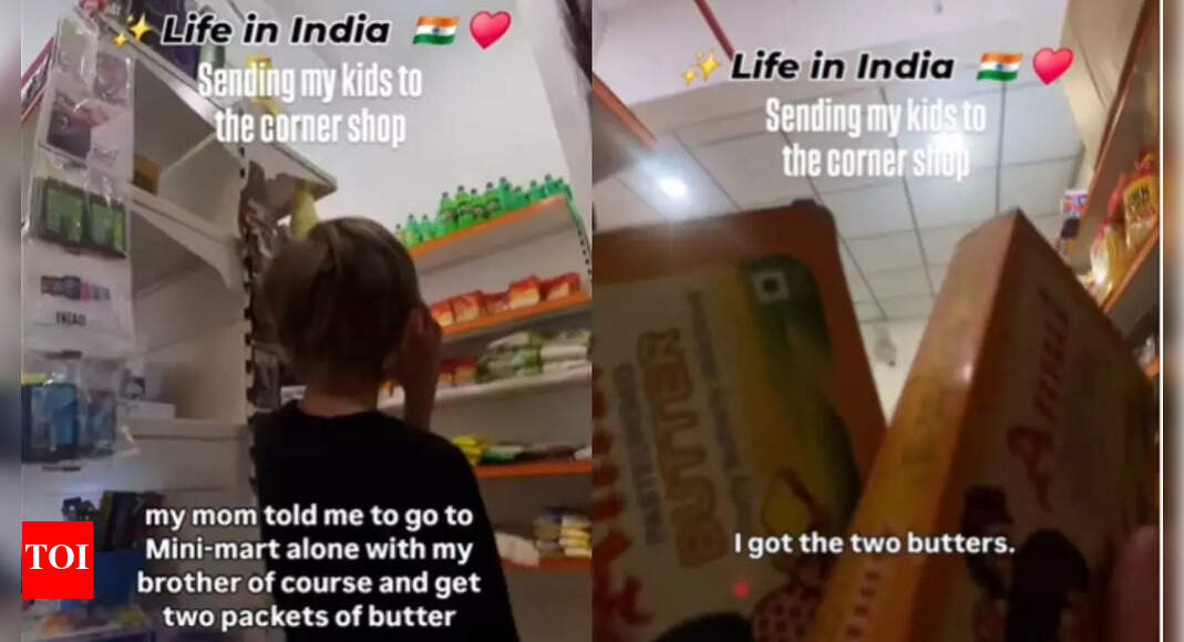 Viral: American kids grocery shopping alone in Bangalore sparks safety concerns online