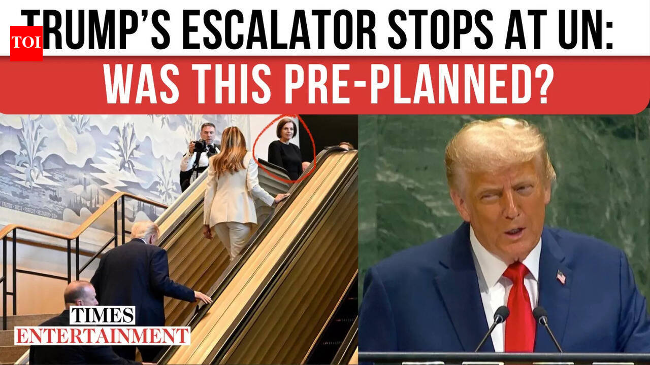 Escalator ‘Sabotage’ at UN? Trump’s Ride Stopped, Officials Forced to ...