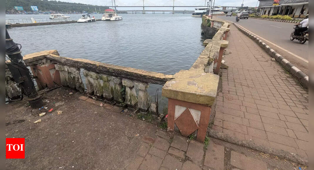 Railing near new Patto bridge losing its grip, CCP says repair work will start soon