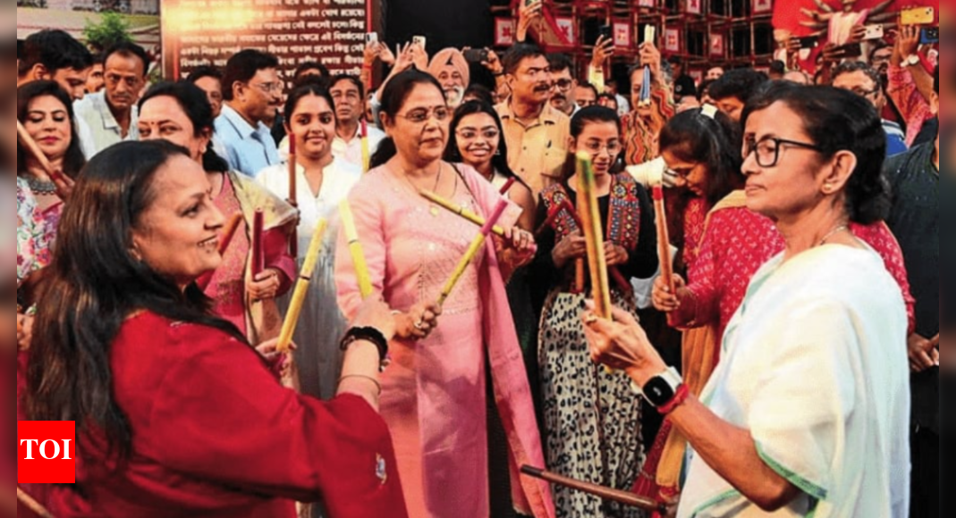 'How insensitive can one be': BJP questions CM Mamata Banerjee's dandia dance amid Kolkata rain deaths