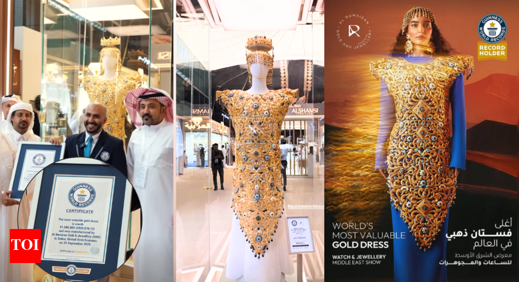 UAE: Sharjah’s biggest jewellery show opens with Guinness World Record 10kg gold dress worth AED 4.6m