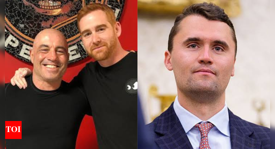 Joe Rogan and Andrew Santino raise haunting questions over strange coincidences in Charlie Kirk shooting