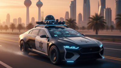 Kuwait rolls out AI surveillance patrol cars in high tech security overhaul