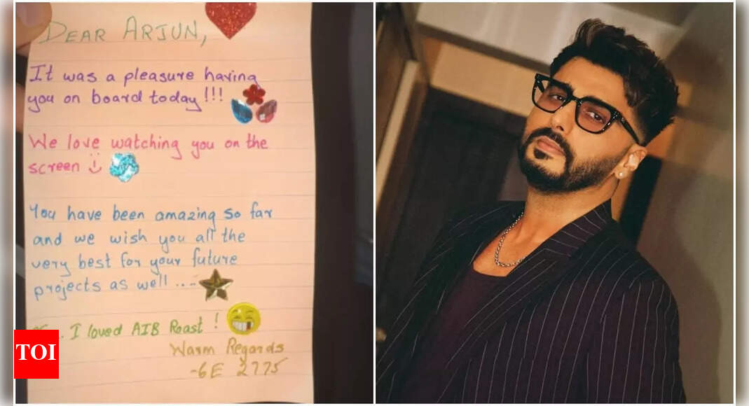 Indian airlines praise Arjun Kapoor's AIB roast performance: The actor receives a heartwarming handwritten not; 'You have been amazing so far'