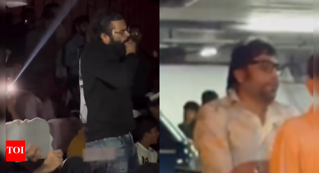 'They Call Him OG': Varun Tej, Sai Dharam Tej and Sandeep Reddy Vanga attend the premiere shows