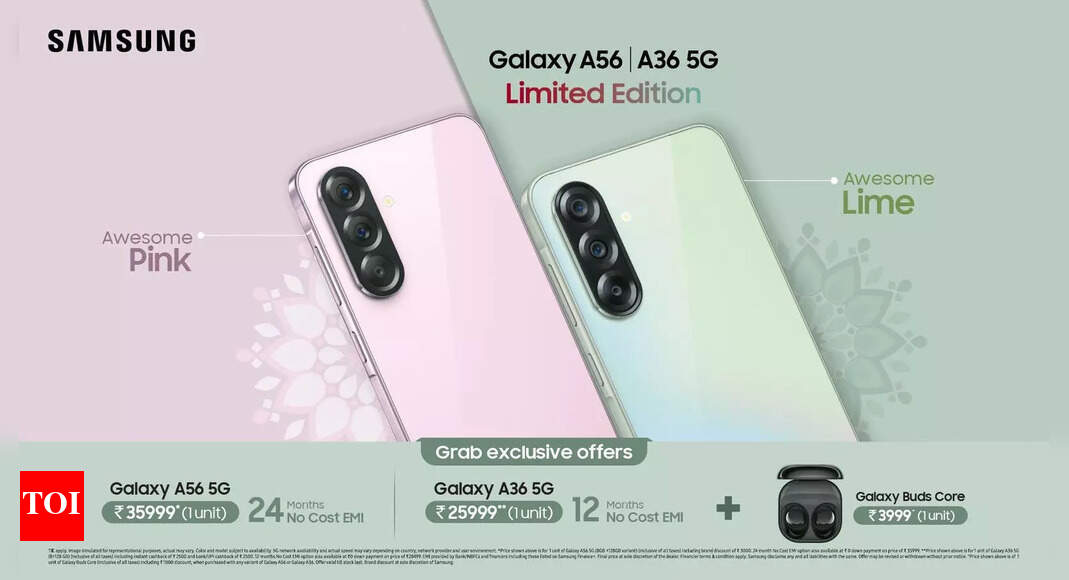 Samsung Galaxy A56, A36 get new colour options and big festive discounts