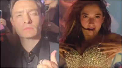 'The Ba***ds Of Bollywood': Amy Jackson's hubby Ed Westwick shows off his desi moves; gets groovy to Tamannaah Bhatia's 'Ghafoor'- WATCH