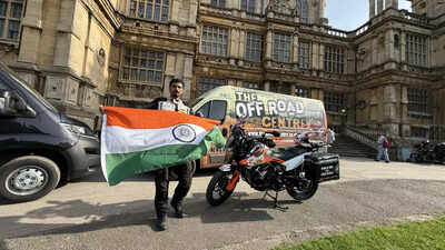 Indian biker whose motorbike was stolen tin  resume planetary  travel   aft  UK trader  gifts replacement