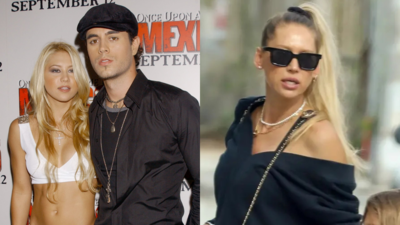 Former tennis prima  Anna Kournikova makes uncommon  Miami quality  showing babe  bump portion    expecting 4th  kid  with Enrique Iglesias