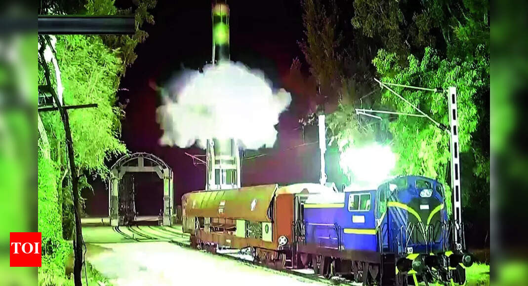 Latest Agni-Prime test-fired from rail-based launcher