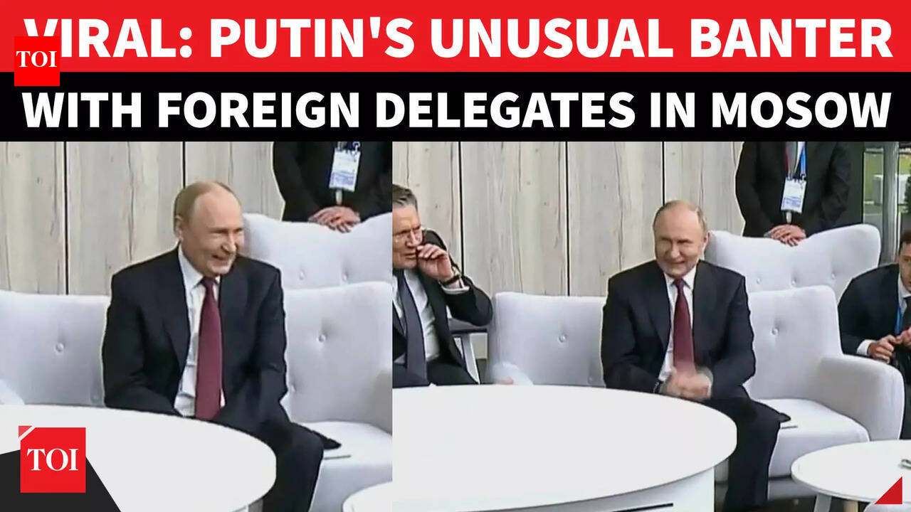 Putin Bursts Into Laughter At Informal Atomic Summit In Moscow Amid ...