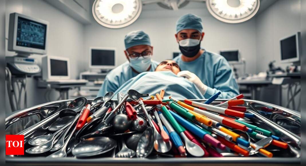 UP doctors remove 29 spoons, 19 toothbrushes, 2 pens from man’s stomach