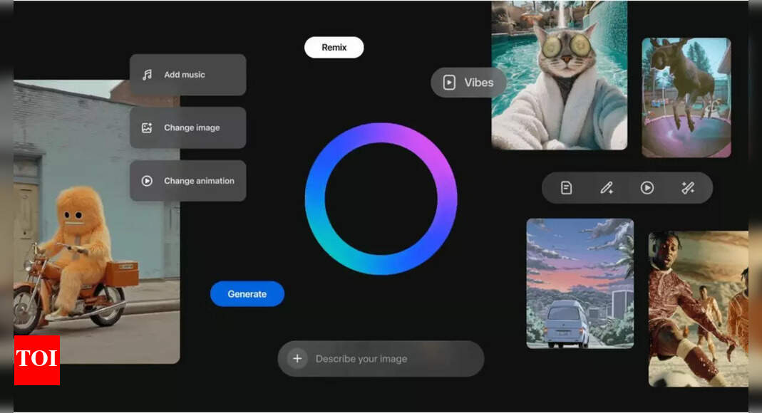 Meta launches ‘Vibes,’ a short‑form AI video feed