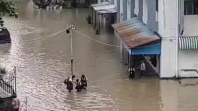 Sikh volunteers, Lalbaugcha Raja mandal aid flood victims in Maharashtra, Punjab