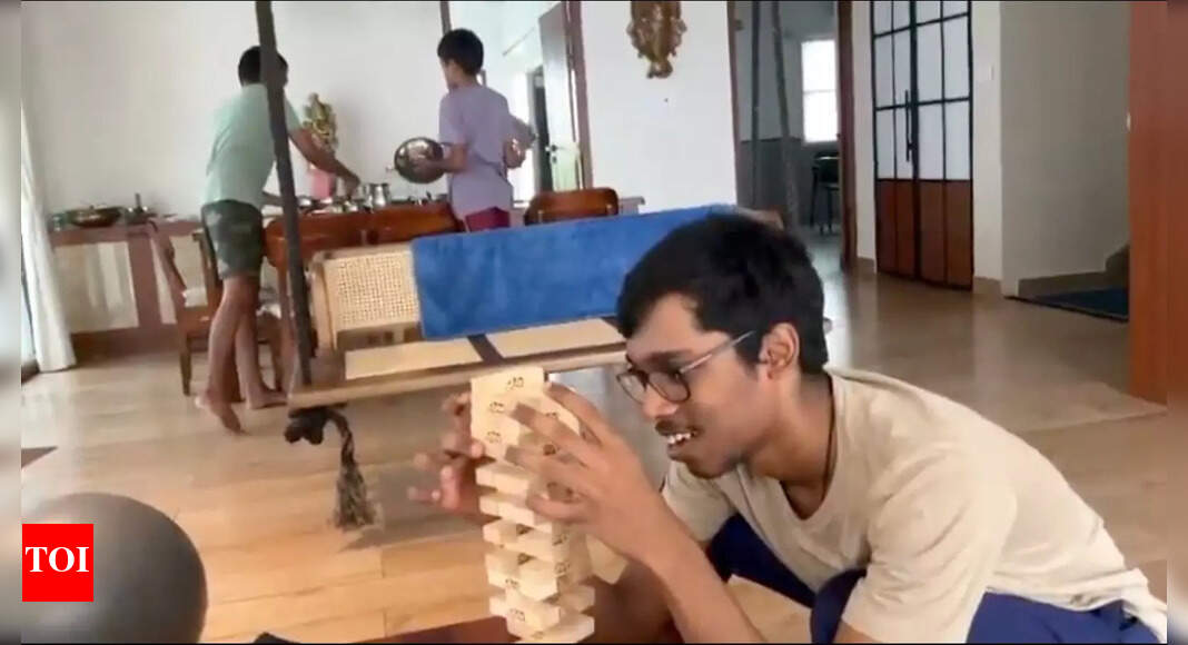'Tests your nerves': R Praggnanandhaa plays jenga with friends to unwind - watch