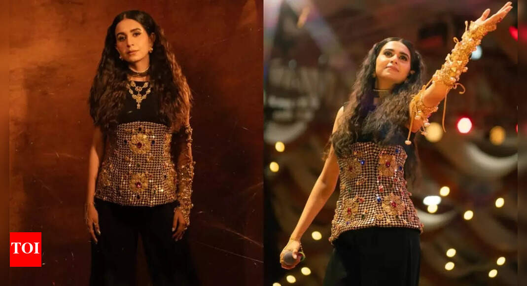 Kinjal Dave lights up Surat: Dramatic look meets electrifying Garba beats; Fans can’t stop cheering