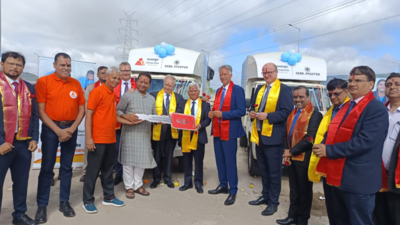 Food distribution vehicles donated by Gebr. Pfeiffer to Annamrita Foundation