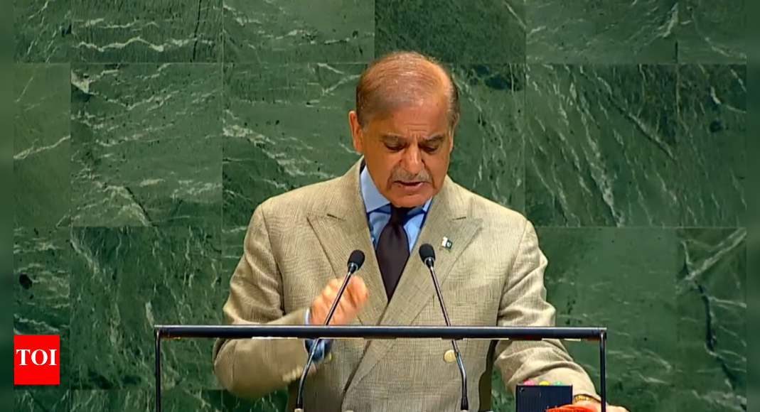 <div>'Man of peace': Pak PM Sharif turns Trump's spokesperson at UN; parrots his ceasefire claim</div>