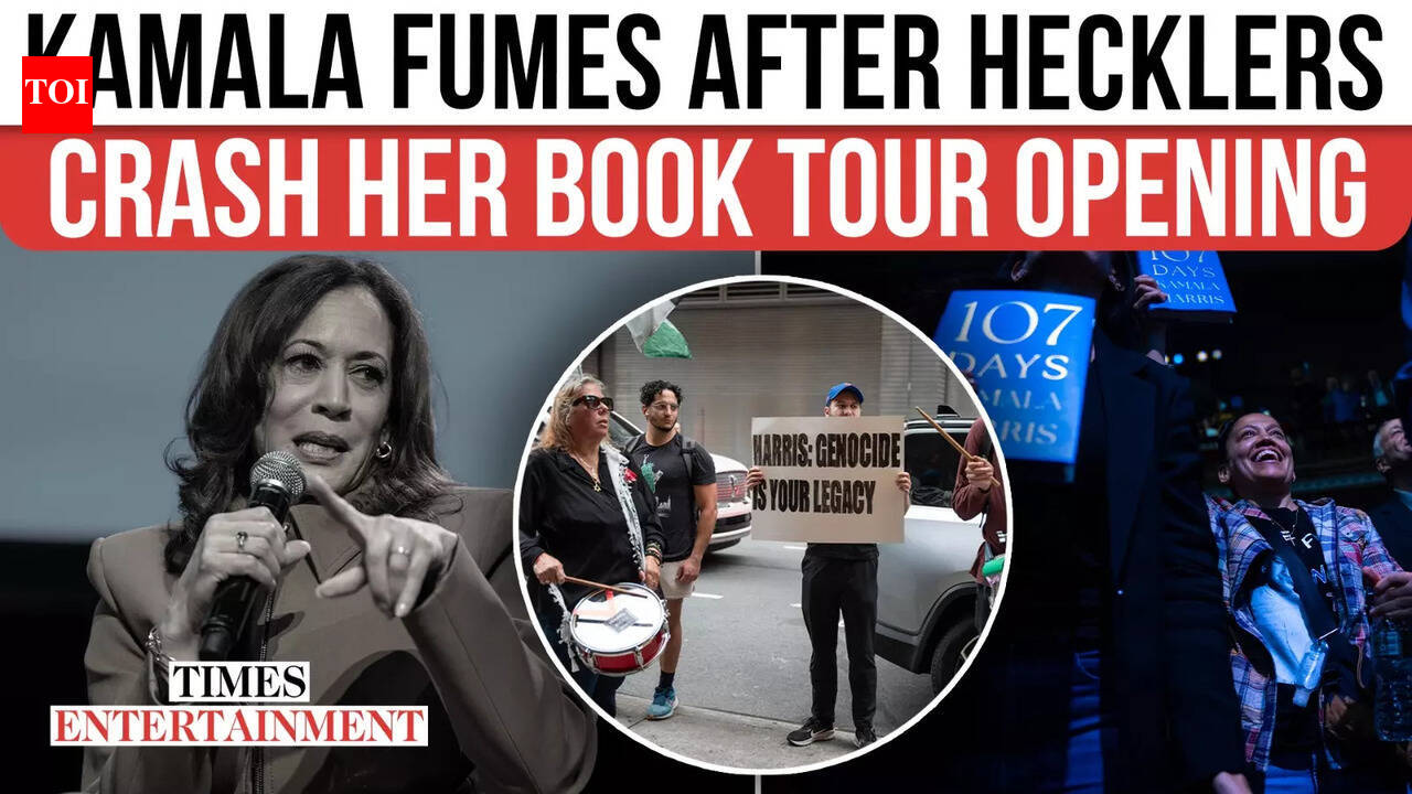 Kamala Harris’ Book Tour Erupts as Pro-Palestine Protesters Confront ...