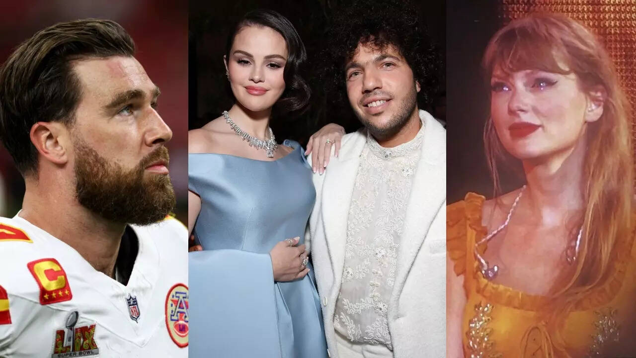 Taylor Swift might be ditching Travis Kelce to hit Selena Gomez and Benny  Blanco's wedding solo | NFL News - The Times of India