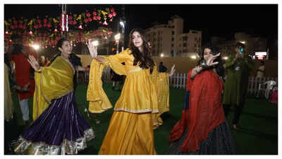 Amazed to see the scale of Vadodara’s Navratri celebrations: Rhea Chakraborty