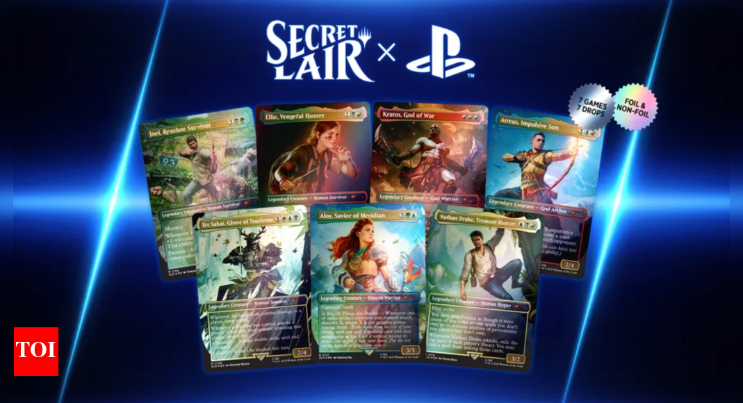 All MTG Secret Lair x PlayStation Superdrop 2025 card collections reveal