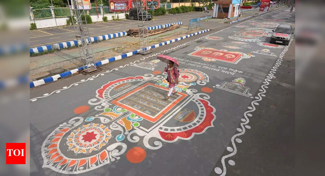 Kolkata gets its first AI-generated alpona