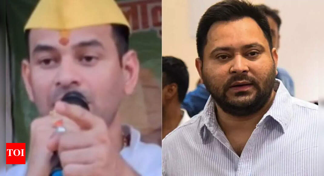 <div>'Ask Jaichand’: Tej Pratap Yadav hits out at brother Tejashwi; row over Lalu-Rabri photo on party poster</div>