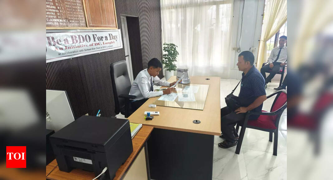 Students step into BDO shoes for a day in Mizoram’s Lunglei district
