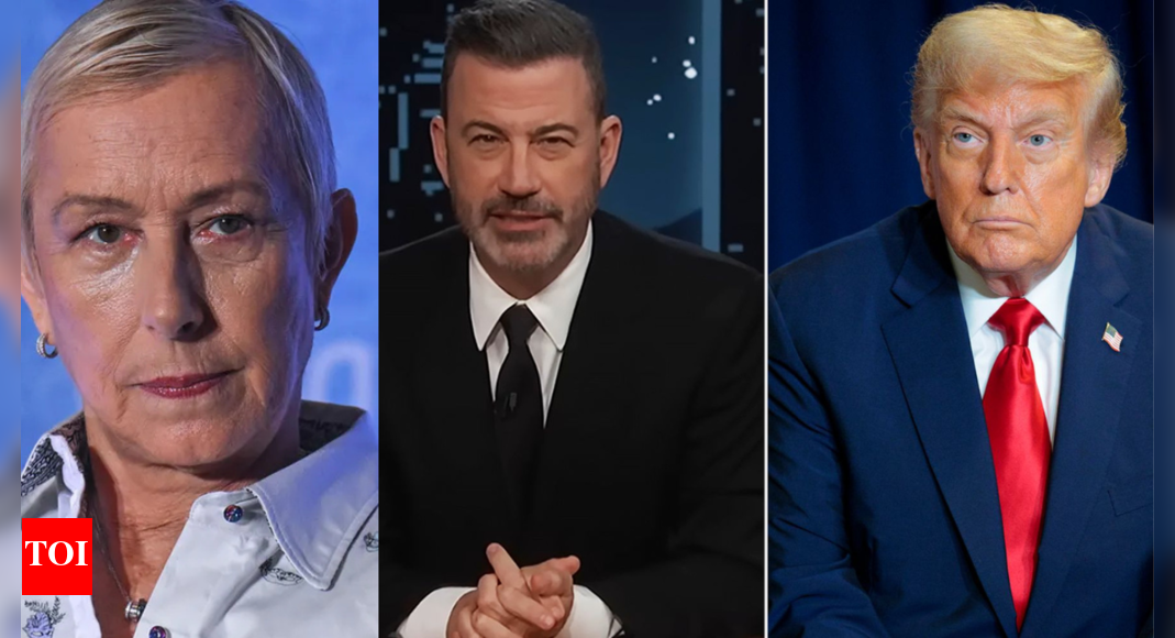 Martina Navratilova joins Hollywood voices as Jimmy Kimmel battles Donald Trump over ABC suspension and free speech fight