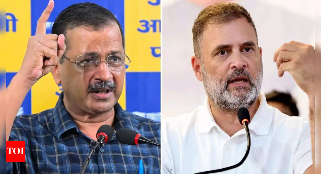 <div>AAP slams Rahul Gandhi's silence on activist's arrest, Congress hits back</div>