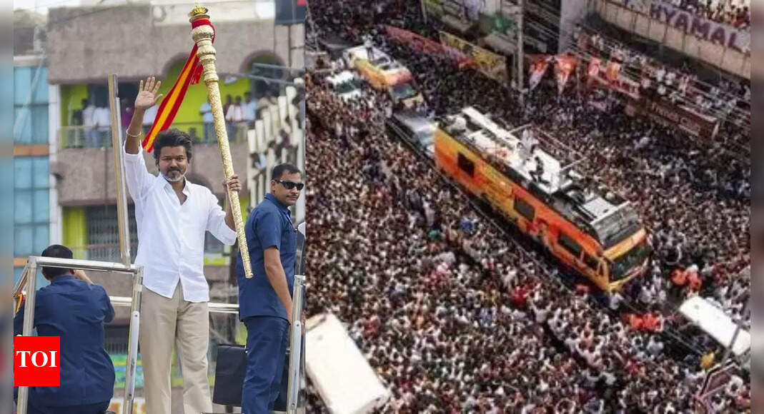 What caused Karur stampede? Crowd panicked after Vijay sang song criticising  V Senthilbalaji as ‘10-rupee minister’, say eyewitnesses | Chennai News - The Times of India