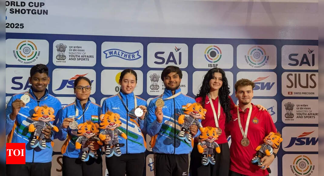 Jr. Shooting World Cup: Rashmika Sahgal, Kapil beat compatriots for mixed team gold