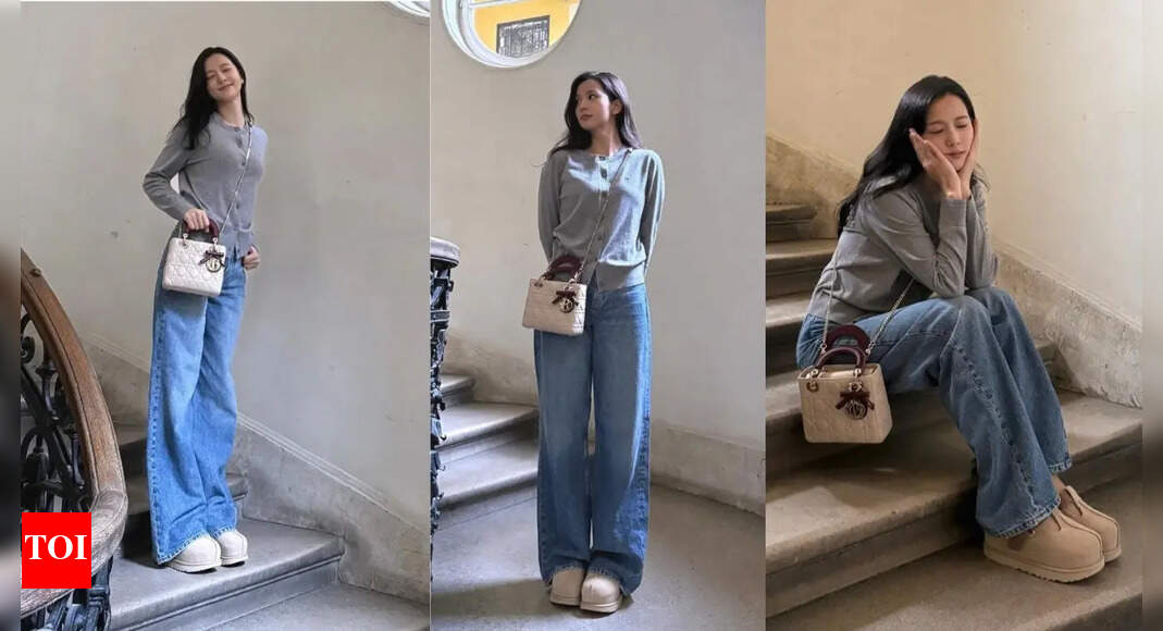 BLACKPINK's Jisoo channels quiet-grunge elegance in fall denim and cardigan look