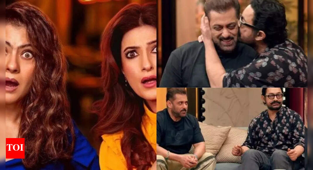 Kajol’s candid BTS clip: Salman Khan, Aamir Khan and Twinkle Khanna and 'Maa' actress engross in a fun conversation