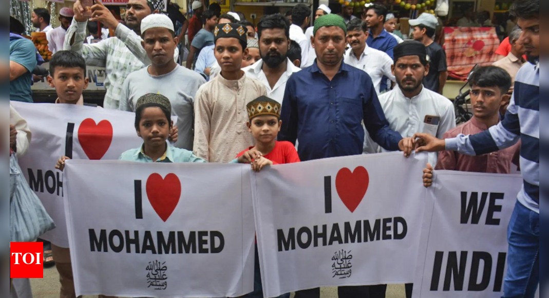 I love Muhammad row: 15 detained in Bareilly for inciting violence; police say not from city