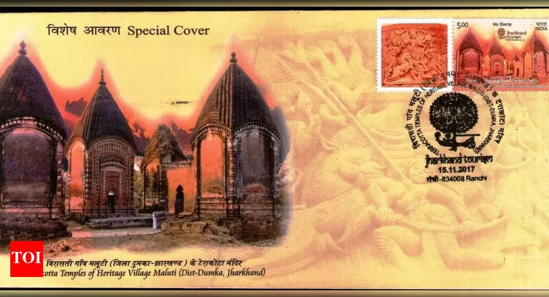 Medieval paintings, postage stamps reveal evolution of Durga Puja