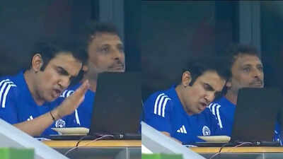 Watch: Gautam Gambhir goes crazy, bangs table during IND vs PAK Asia Cup final