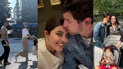 Priyanka Chopra takes Malti Marie for a stroll, spends time with Ishaan Khatter, Dia Mirza on the streets, drops romantic PIC with Nick Jonas - See inside