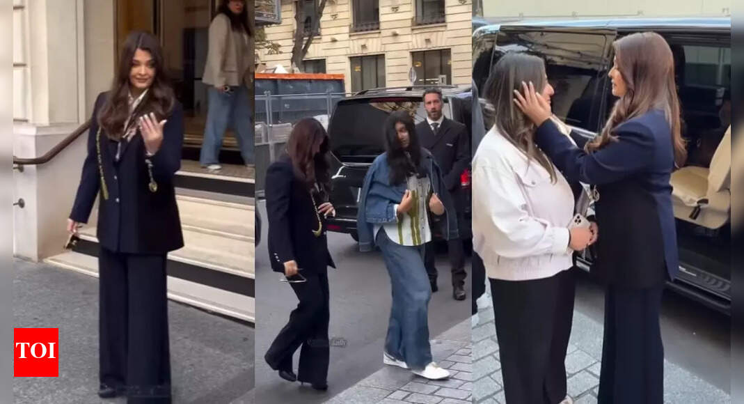 Aishwarya, Aaradhya in Paris for fashion week: VIDEO