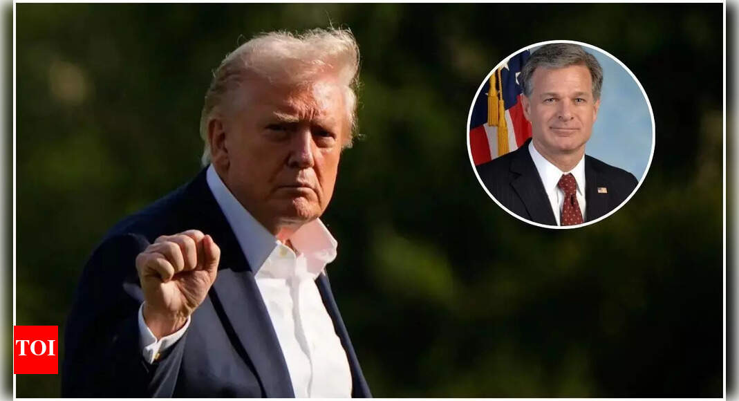 ‘Think they are doing that’: Donald Trump suggests DOJ may probe Christopher Wray; calls his tenure ‘terrible’