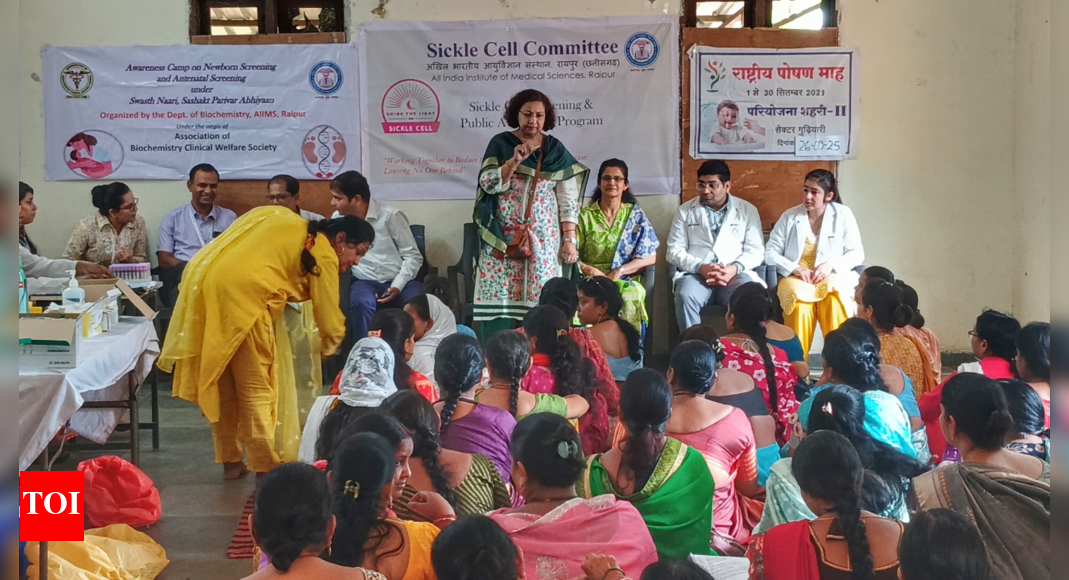 AIIMS Raipur holds sickle cell screening camp, over 125 women benefit