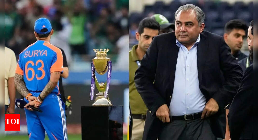 Watch: Naqvi runs away with trophy; IPL team trolls PCB chief